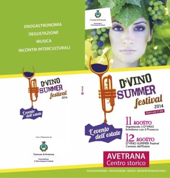 D’Vino Summer Festival, nel centro storico di Avetrana l’11 e il 12 Agosto