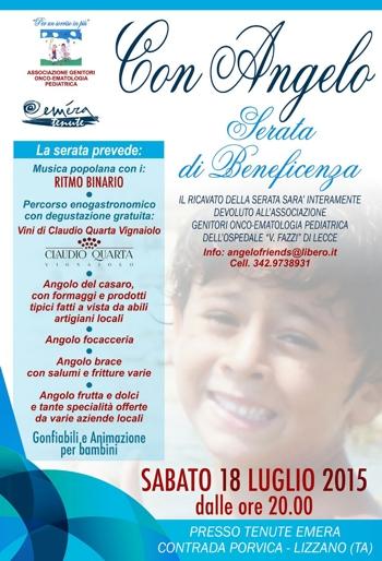 Locandina dell'evento del 18 luglio