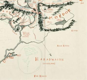 La parte sud-est della mappa. © Blackwell’s Rare Books