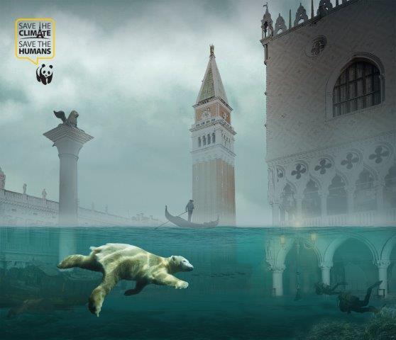 Un futuro sommerso dall'acqua per Venezia?  © Cinzia Macis