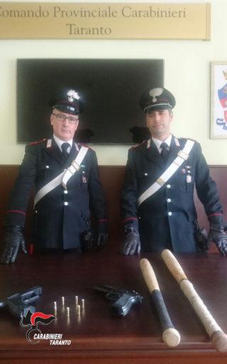 Leporano -  Raffica di perquisizioni dei carabinieri. Rinvenute munizioni e riproduzioni di armi