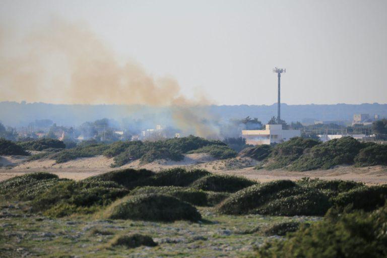 Ancora un incendio alla Salina Monaci 1 Ancora un incendio alla Salina Monaci