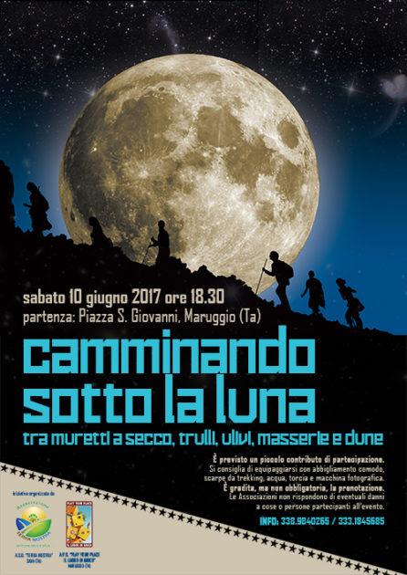 Appuntamento questa sera a: “Camminando sotto la luna” nel paesaggio rurale e dunale di Maruggio