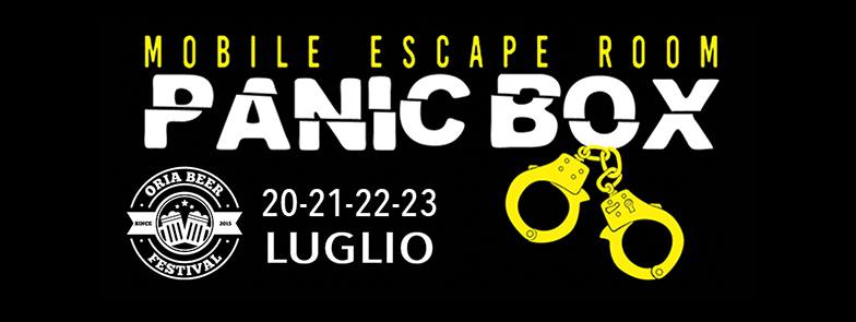 Panic Box è la prima Escape Room mobile d’Italia al Oria Beer Festival