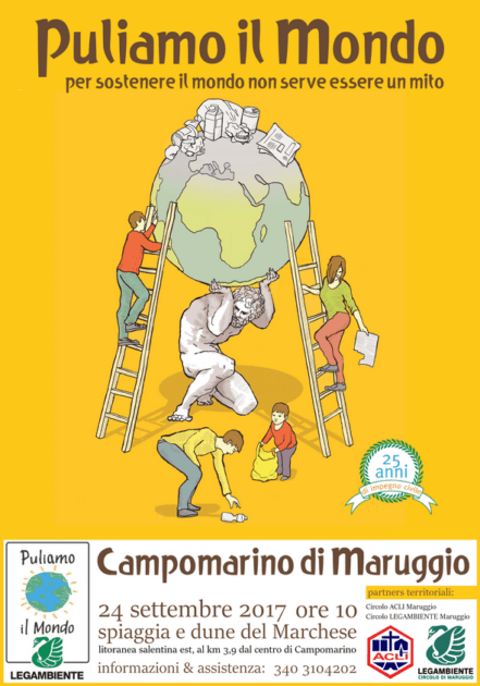 Legambiente Maruggio: “Puliamo il Mondo” sulle dune di Campomarino