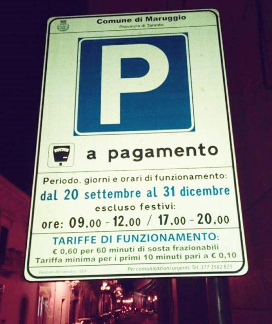 Maruggio, mini rivoluzione delle zone con strisce blu