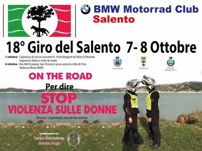 Al via il 18° Tour del Salento, il motoraduno da Lecce a Oria per dire stop alla violenza sulle donne
