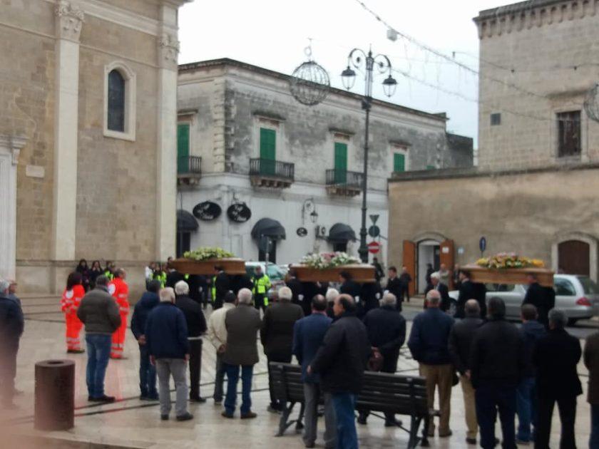 Sava, ieri i funerali delle vittime dell'omicidio ad opera del carabiniere