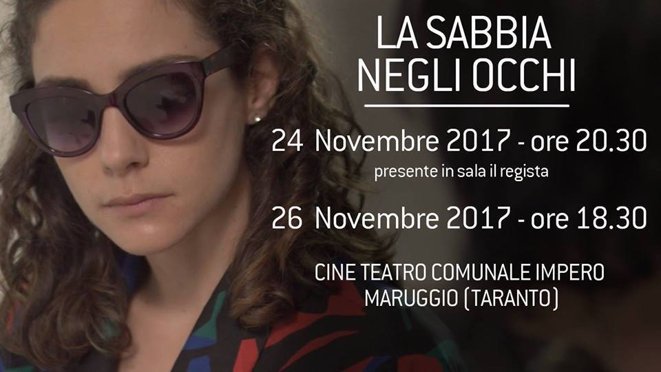 24 e 26 novembre proiezione del film "La Sabbia negli Occhi" del regista Alessandro Zizzo