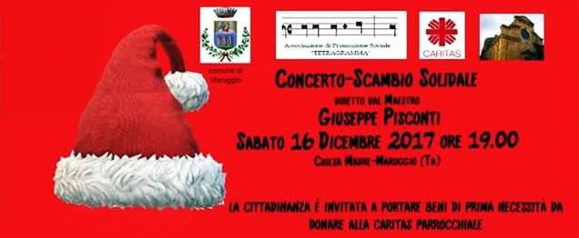 16 Dicembre - Maruggio, “Scambio-concerto solidale”