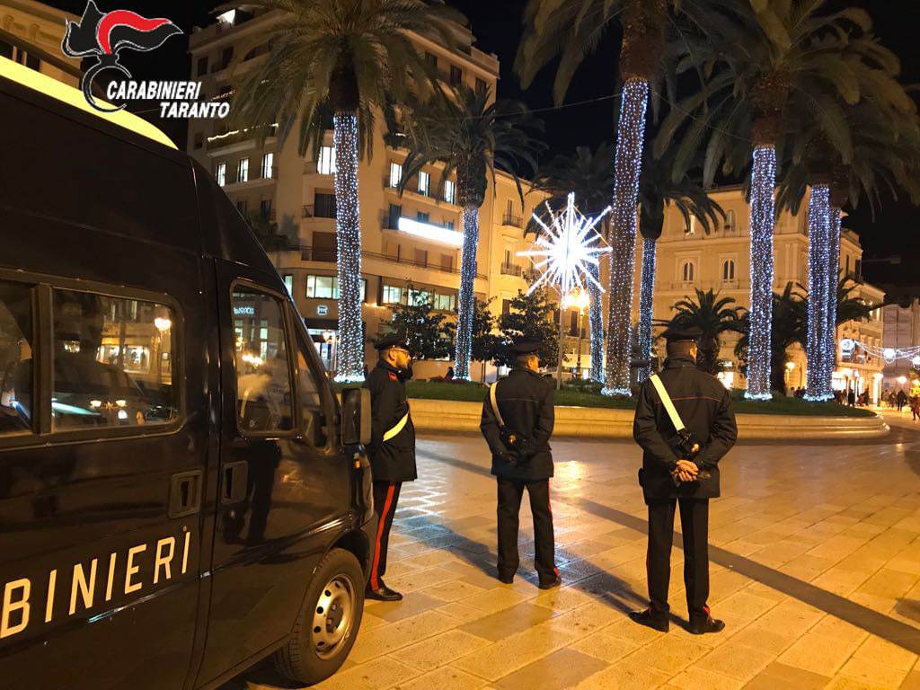 Taranto: Operazione “Capodanno Sicuro” dei Carabinieri