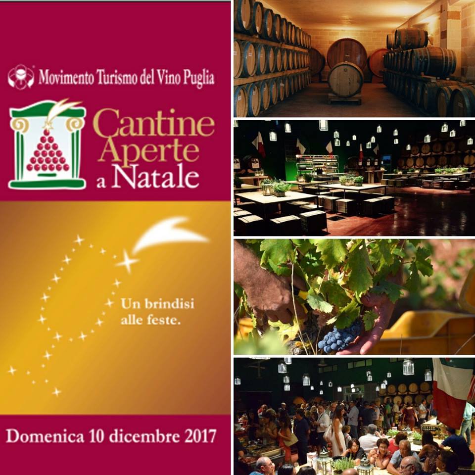 Domenica 10 dicembre - Cantine aperte a Natale 2017 in Puglia