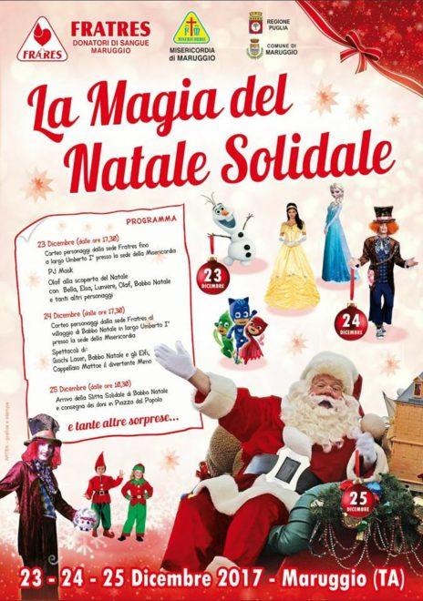 Maruggio: dal 23 al 25 dicembre "La Magia del Natale Solidale"