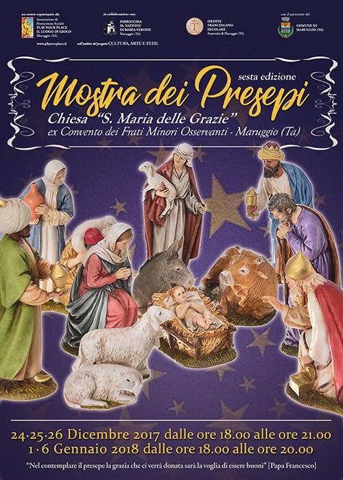 Sesta edizione della “Mostra dei Presepi” nella Chiesa dell’ex Convento di Maruggio