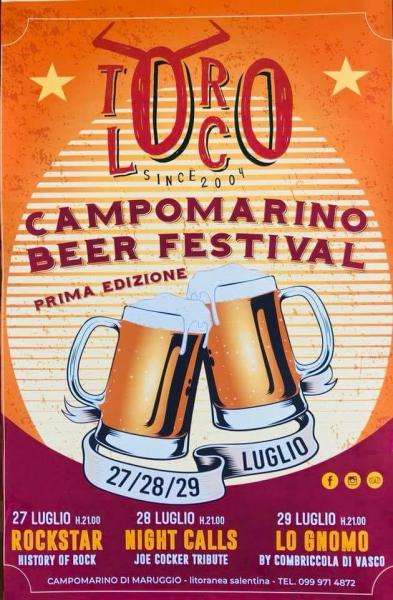 Campomarino di Maruggio al Toro Loco: la 1^ edizione del Beer Festival