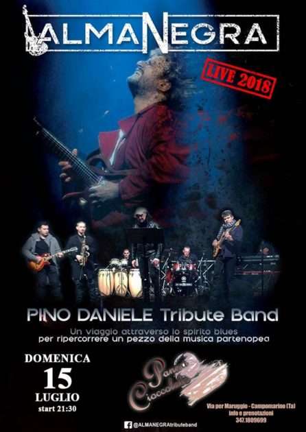 15 luglio evento live a Campomarino di Maruggio: PINO DANIELE Tribute Band