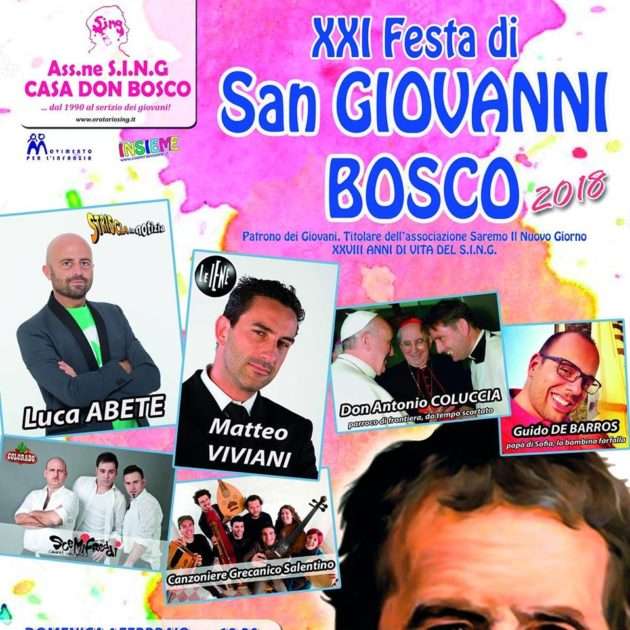 Oria, XXI Festa di San Giovanni Bosco, un ospite d'eccezione !