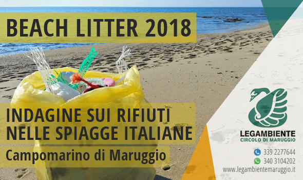 BEACH LITTER 2018: ad aprile la seconda indagine e monitoraggio sui rifiuti spiaggiati a Campomarino di Maruggio