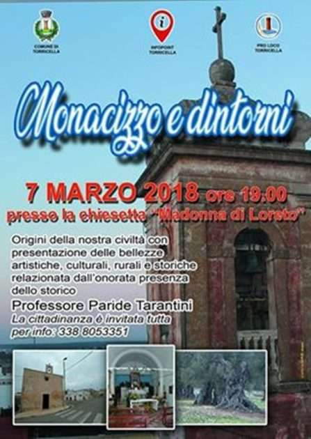 Il 7 Marzo vai alla scoperta di “Monacizzo e dintorni”, percorso storico culturale e rurale nel comune di Torricella e la sua frazione Monacizzo