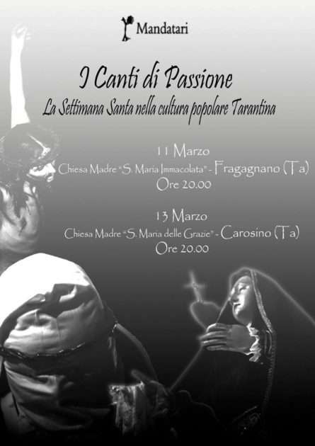 11 marzo - I MANDATARI in "I Canti di Passione - la Settimana Santa nella cultura popolare tarantina"