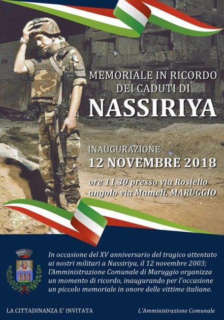 Nassiriya 15 anni dopo. Maruggio ricorda i caduti di quel tragico giorno