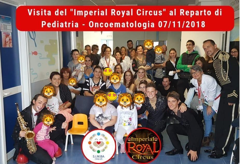 TARANTO - Gli artisti dell’Imperial Royal Circus per i bambini di Oncoematologia del SS. Annunziata