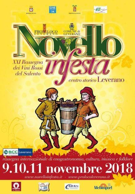 Da Venerdì 09 a Domenica 11 Novembre 2018, Novello In Festa. A Leverano La Sagra Del Vino Novello