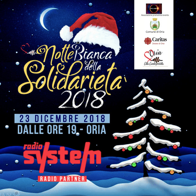 Ad Oria la prima edizione della "Notte bianca della solidarietà"