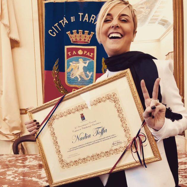 Nadia Toffa diventa cittadina onoraria di Taranto. “Siete la mia forza”