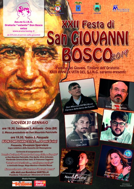 Festa ad Oria per San Giovanni Bosco: aggregazione e riflessione per l’intera provincia brindisina
