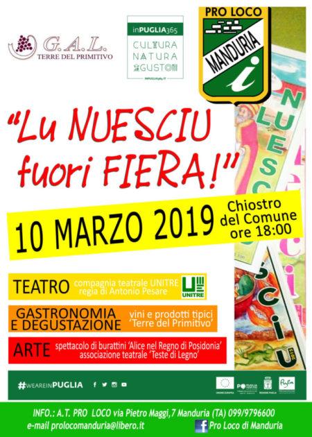 “Lu Nuesciu 2019” sarà presentato il 10 marzo durante la manifestazione de “Lu Nuesciu Fuori Fiera”