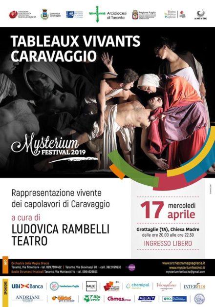 MYSTERIUM FESTIVAL 2019 - Mercoledì 17 a Grottaglie i “quadri viventi” di Caravaggio