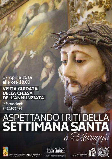 Maruggio, mercoledì 17 aprile aspettando i riti della Settimana Santa: visita guidata gratuita nella Chiesa dell’Annunziata