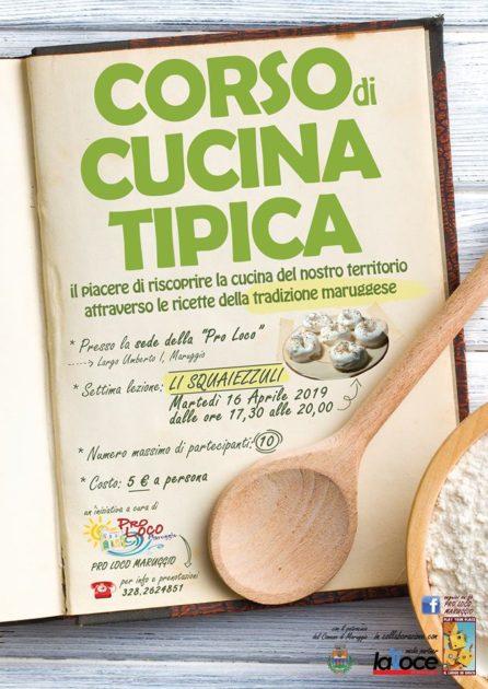 Tornano i “Corsi di Cucina Tipica”: martedì 16 Aprile nella sede “Pro Loco Maruggio” prepariamo gli “squaiezzuli”