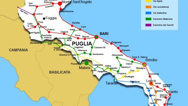 La Regione Puglia approva la variante al percorso della via Francigena. Maruggio è fuori!