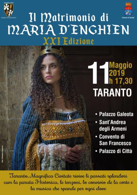 Taranto, sabato 11 maggio XXI Edizione rievocazione del matrimonio tra Ladislao, Re di Napoli, e Maria d’Enghien