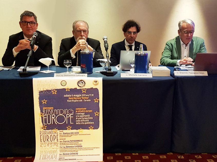 A Taranto le “raccomandazioni” per una nuova Europa. Il successo del convegno “Rebranding Europe” della Loggia “Europa”