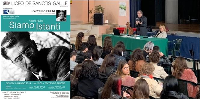 Pierfranco Bruni racconta Pavese ai ragazzi del Liceo De Sanctis Galilei