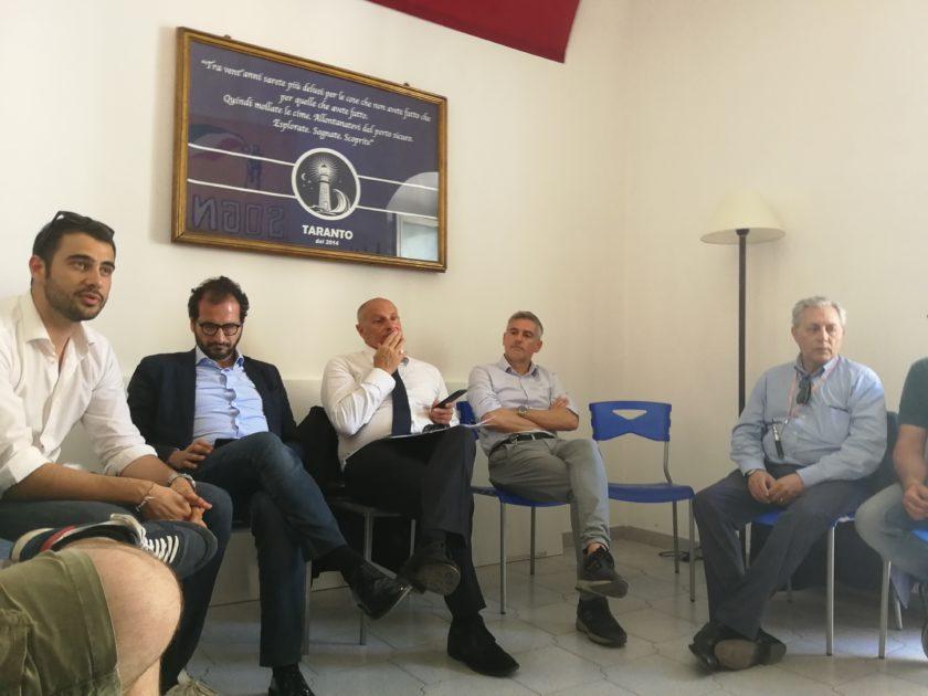 Fabio Rampelli, vice Presidente della Camera dei Deputati, in visita a Taranto
