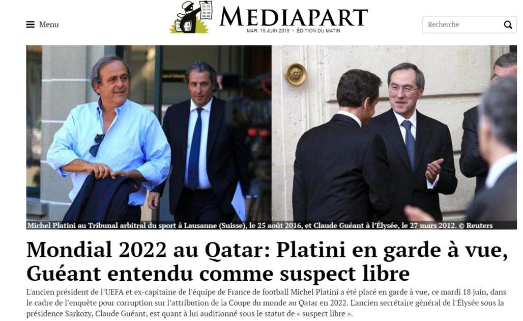 Mondiali di calcio 2022: fermato dalla polizia francese Platini, è accusato di corruzione