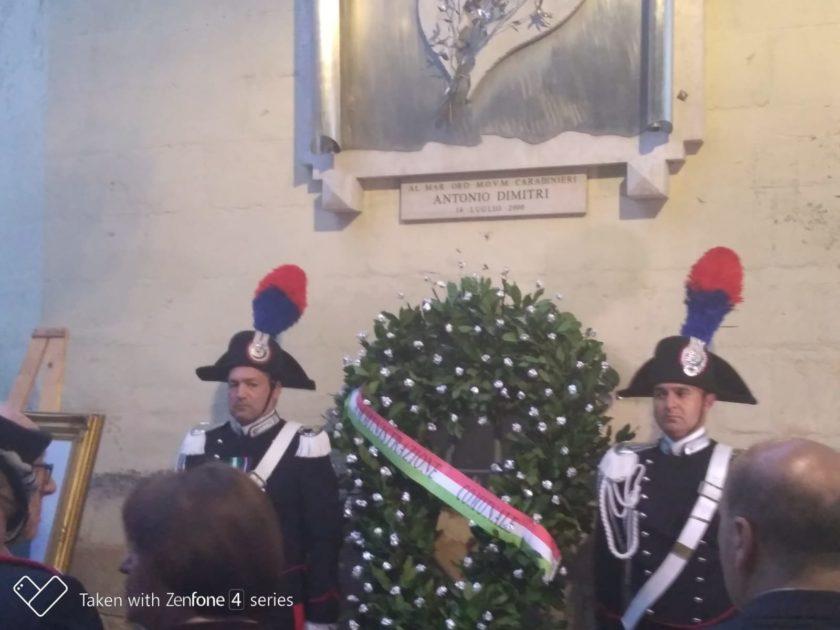 Francavilla Fontana - Cerimonia di commemorazione del Maresciallo dei Carabinieri Antonio Dimitri