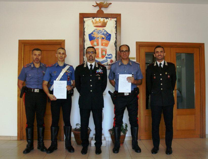 Fasano. Il Comandante Provinciale dei Carabinieri premia i militari distintisi in attività di servizio