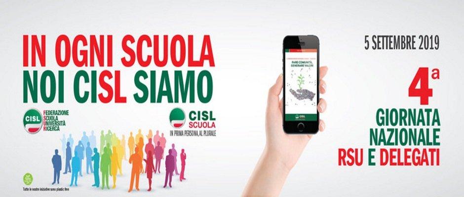 CISL Scuola: il 5 settembre IV edizione della Giornata nazionale RSU e delegati