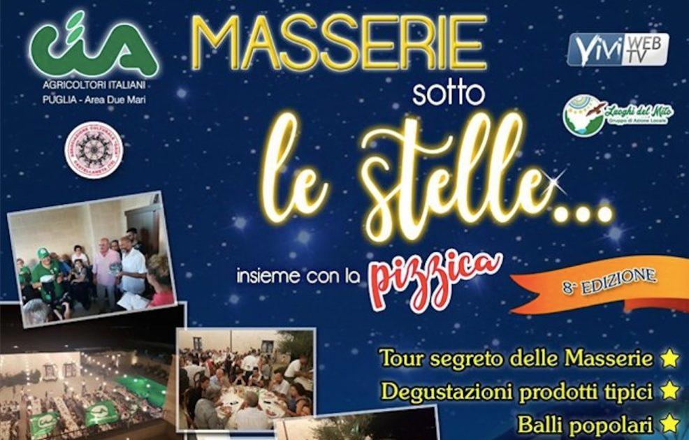 Masserie sotto le stelle: il 20 agosto lo spettacolo della campagna tarantina