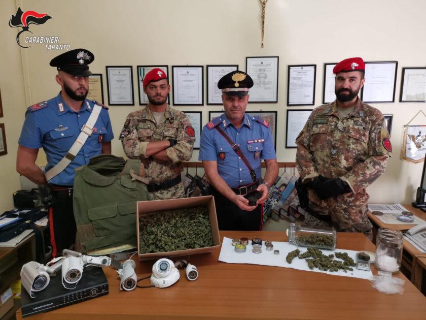 Taranto, Manduria e Statte: “Alto impatto”: Controlli dei Carabinieri. 2 arresti e 13 denunce a piede libero. Droga e armi sequestrati.