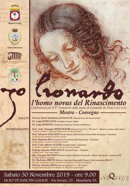 “Io Leonardo, l’homo novus del Rinascimento", mostra convegno al Liceo De Sanctis - Galilei