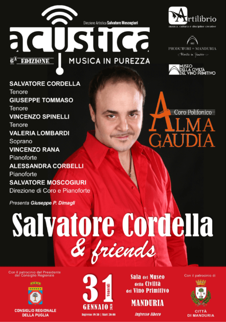 “Salvatore Cordella & friends”, ad Acustica una stella internazionale della lirica
