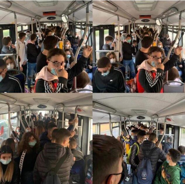 Autobus e mezzi strapieni a rischio Covid, gli studenti in sciopero