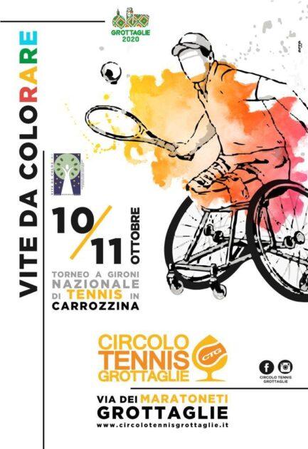 10 e 11 ottobre, torneo nazionale di tennis in carrozzina Grottaglie 2020