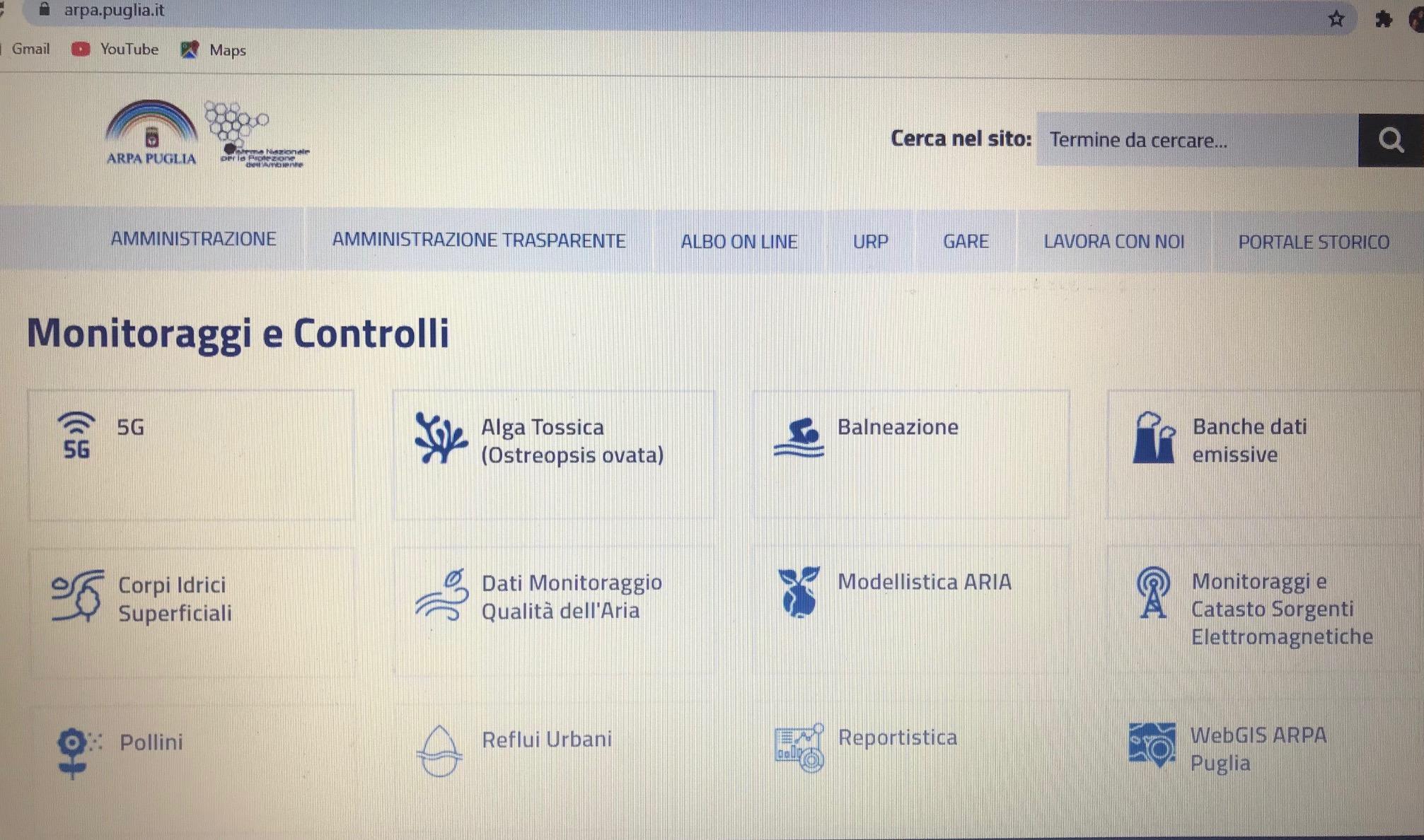  Presentato il nuovo sito internet di Arpa Puglia